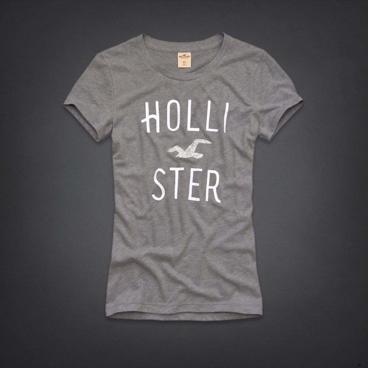 Hollister Mujeres De Cuello Redondo Corto Remera HCO4842